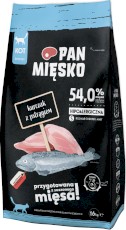 PAN MIĘSKO Kurczak z Pstrągiem dla kota S 1,6kg