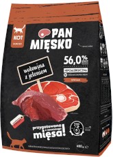 PAN MIĘSKO Wołowina z Jeleniem dla kota M 400g