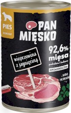 PAN MIĘSKO Wieprzowina z Jagnięciną dla psa 400g