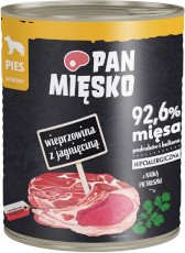 PAN MIĘSKO Wieprzowina z Jagnięciną dla psa 800g