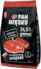 PAN MIĘSKO Wołowina z Koziną dla psa XS 9kg