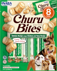 INABA Dog Churu Bites Chicken Tuna Kurczak Tuńczyk 8x12g