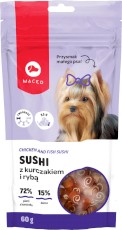 MACED Sushi Kurczak z Rybą Przysmak małego psa 60g