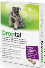 VETOQUINOL Drontal Dog Flavour Tabletki dla psa na robaki 2szt.