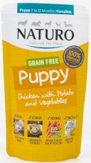 NATURO Puppy Dog GF Kurczak Ziemniaki Warzywa saszetki 12x150g