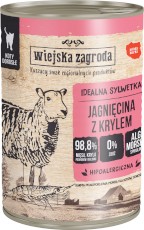 WIEJSKA ZAGRODA Jagnięcina z Krylem bez zbóż dla kotów 400g