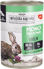 WIEJSKA ZAGRODA Pies Monobiałkowa Królik 400g