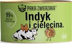 PAKA ZWIERZAKA Kot Indyk i Cielęcina bez zbóż 200g