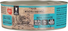 WIEJSKA ZAGRODA Indyk z Łososiem bez zbóż dla kota 85g