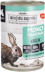 WIEJSKA ZAGRODA Kocięta Monobiałkowa Królik 400g