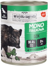 WIEJSKA ZAGRODA Pies Monobiałkowa Dzik 800g