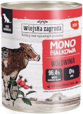 WIEJSKA ZAGRODA Pies Monobiałkowa Wołowina 800g