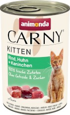 ANIMONDA Carny KITTEN Wołowina Kurczak Królik 400g