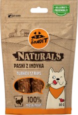 MR.BANDIT Naturals Strips Turkey Paski z Indyka 80g