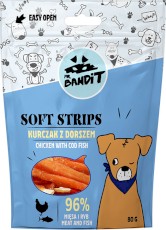 MR.BANDIT Soft Strips Chicken Fish Kurczak z Dorszem 80g