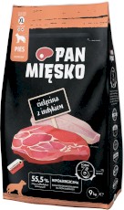 PAN MIĘSKO Cielęcina z Indykiem dla psa XL 9kg