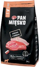 PAN MIĘSKO Cielęcina z Indykiem dla psa XS 20kg