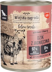 WIEJSKA ZAGRODA Leśne Smaki Senior Dzik Jagnięcina 800g