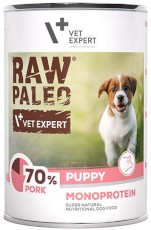 Vet Expert RAW PALEO Puppy Monoprotein Wieprzowina 400g