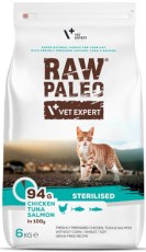 Vet Expert RAW PALEO Cat Sterilised Kurczak Tuńczyk Łosoś 6kg