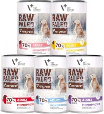 Vet Expert RAW PALEO Adult Monoprotein MIX 12x400g