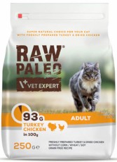 Vet Expert RAW PALEO Adult Indyk Kurczak 250g