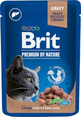 BRIT Cat Sterilised Liver Wątróbka saszetka 100g