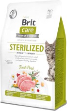 BRIT CARE Cat GF STERILIZED Immunity Wieprzowina 400g