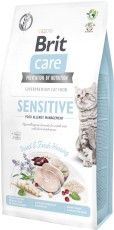 BRIT CARE Cat GF Adult SENSITIVE Allergy Owady Śledź 7kg