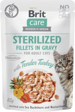 BRIT Care Cat GF STERILIZED Turkey Indyk Sos 85g