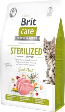 BRIT CARE Cat GF STERILIZED Immunity Wieprzowina 2kg