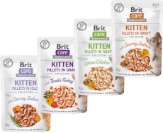 BRIT Care Cat GF KITTEN Salmon Łosoś Sos 85g