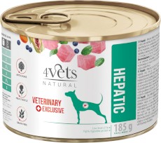 4VETS Natural HEPATIC dla psa z chorą wątrobą 185g