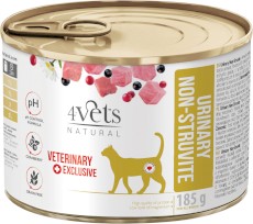 4VETS Natural URINARY NON STRUVITE dla kota 185g