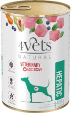 4VETS Natural HEPATIC dla psa z chorą wątrobą 400g