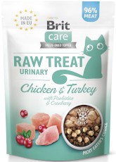 BRIT Cat Raw Treat URINARY Kurczak Indyk Żurawina 40g