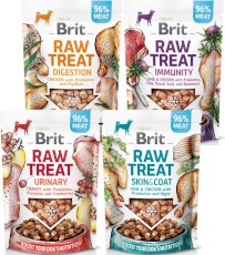 BRIT Dog Raw Treat SKIN / COAT Ryba Kurczak Algi 40g