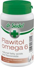 DR SEIDEL Flawitol Omega 6 Skóra sierść Witaminy psa 60tabl.