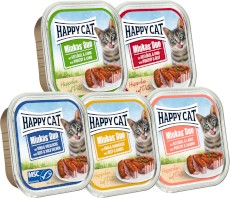 HAPPY CAT DUO Geflugel Lamm Kurczak Jagnięcina pasztet 100g