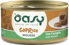 OASY Cat Caprice Mousse Kot Rabbit Królik 85g