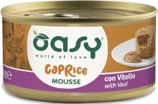 OASY Cat Caprice Mousse Kot Veal Cielęcina 85g