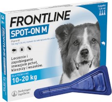 FRONTLINE Spot-On Krople na kleszcze dla psa M 10-20kg 3szt.