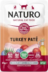 NATURO Adult Cat GF Indyk Turkey Pate bez zbóż 85g