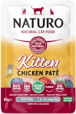 NATURO Cat GF Kitten Chicken Pate bez zbóż 85g