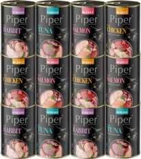 DOLINA NOTECI PIPER Animals Kot MIX SMAKÓW 24x400g