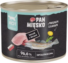 PAN MIĘSKO Kurczak z Dorszem dla kota 200g