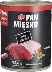 PAN MIĘSKO Indyk z Jeleniem dla psa 800g