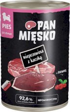 PAN MIĘSKO Wieprzowina z Kaczką dla szczeniąt 400g