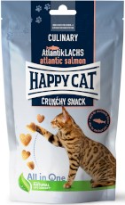 HAPPY CAT Crunchy Snack Salmon Łosoś Groszek 70g