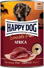 HAPPY DOG Sensible Pure AFRICA Struś 400g